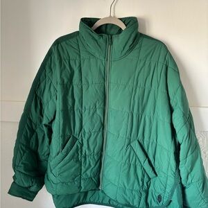 Free People Pippa Puffer Jacket Green
